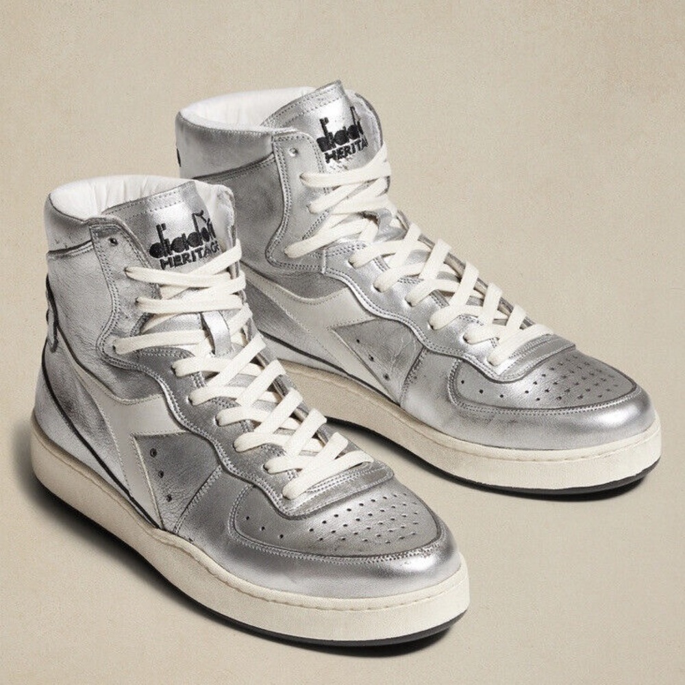 DIADORA MI BASKET SILVER USED